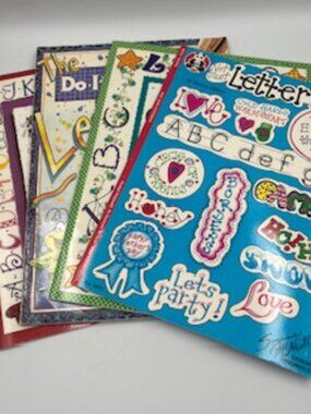 Calligraphy Lettering Books set of 4 Vintage paperback books